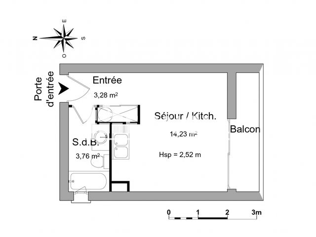Studio (21.27 m²) à louer - Anglet (64600)