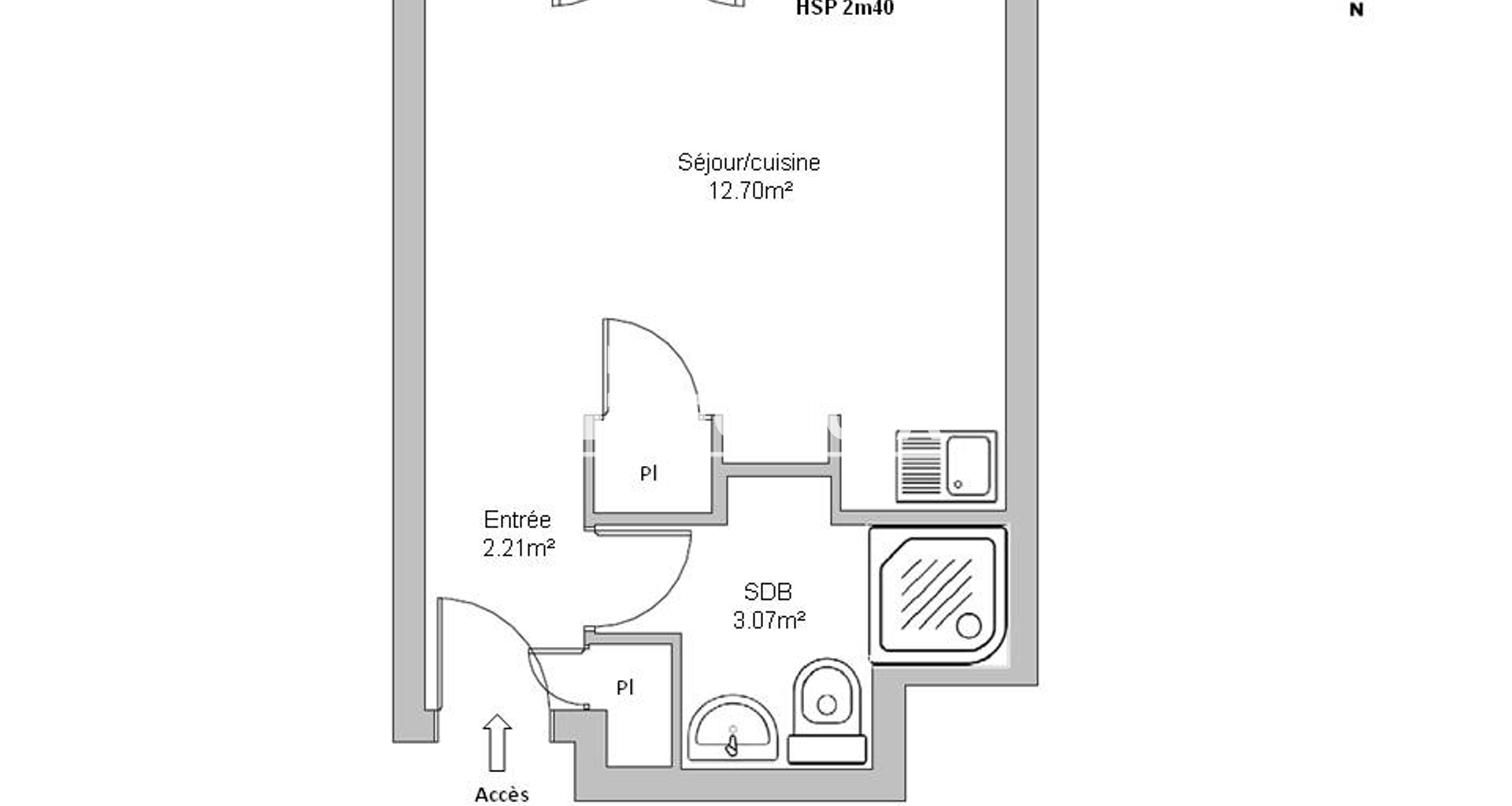 Studio (17 m²) à louer - Arras (62000)
