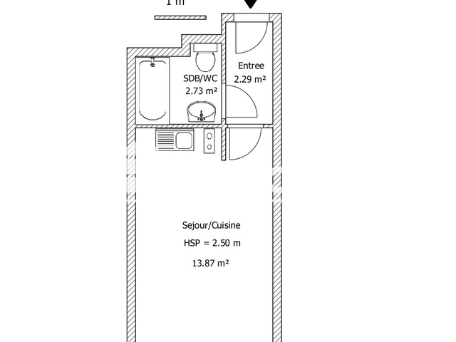 Studio (18.89 m²) à louer - Ronchin (59790)
