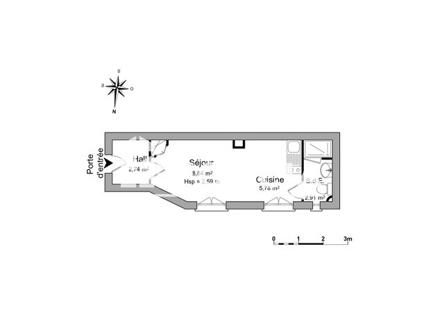 Studio (18.14 m²) à louer - Lille (59000)