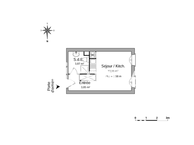 Studio (20.83 m²) à louer - Brest (29200)