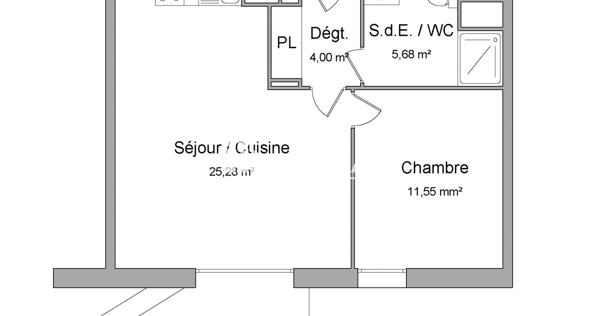 Appartement 2 pièces (46.5 m²) à louer - Wattrelos (59150)