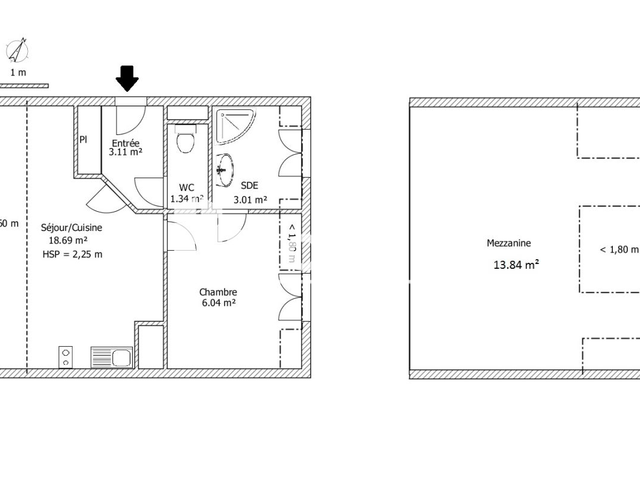 Appartement 2 pièces (46.03 m²) à louer - Lille (59000)