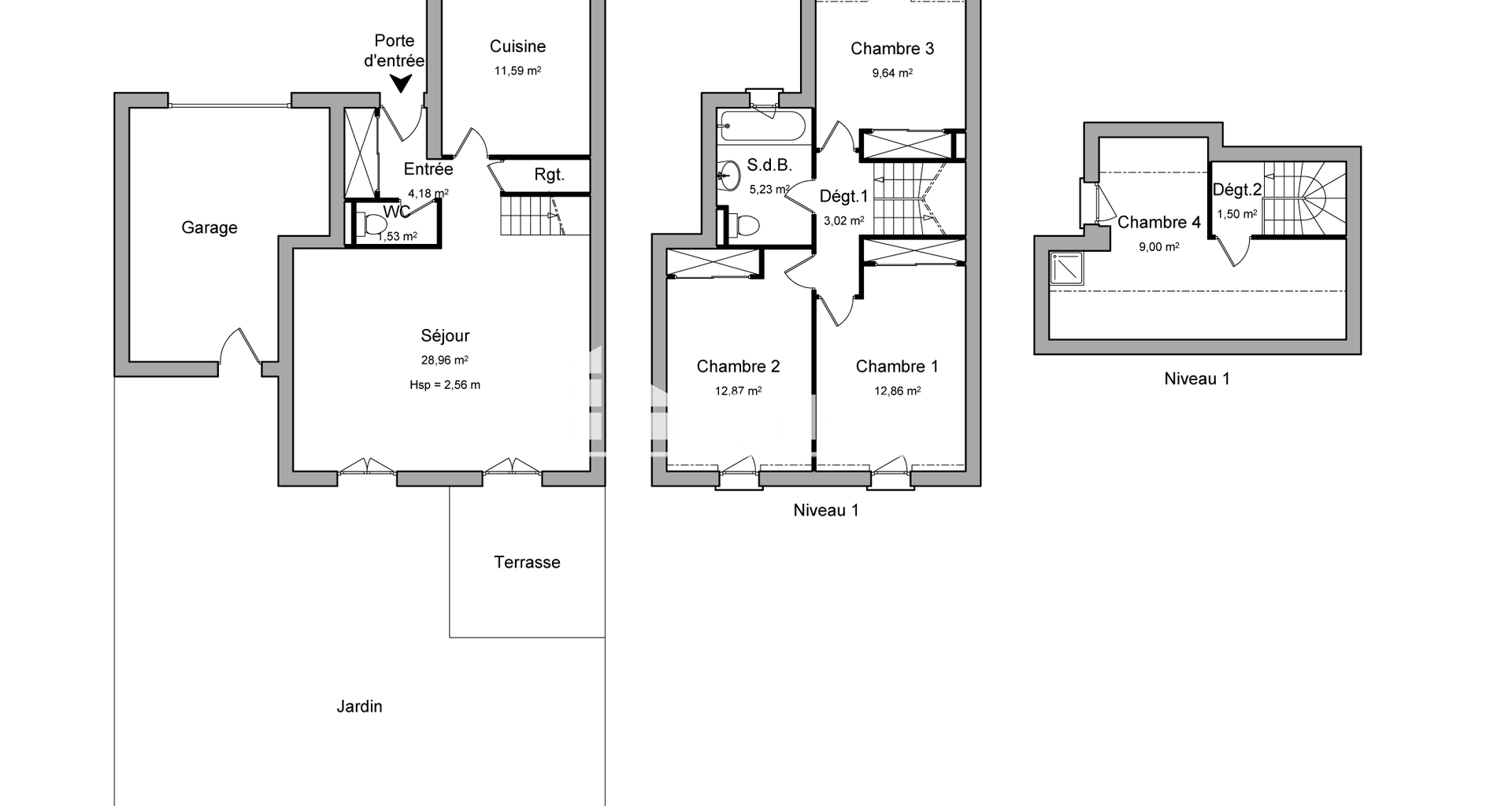 Maison 5 pièces (100.38 m²) à louer - Laloubère (65310)