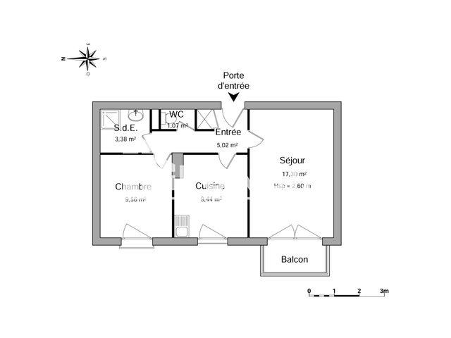Appartement 2 pièces (45.77 m²) à louer - Rodez (12000)