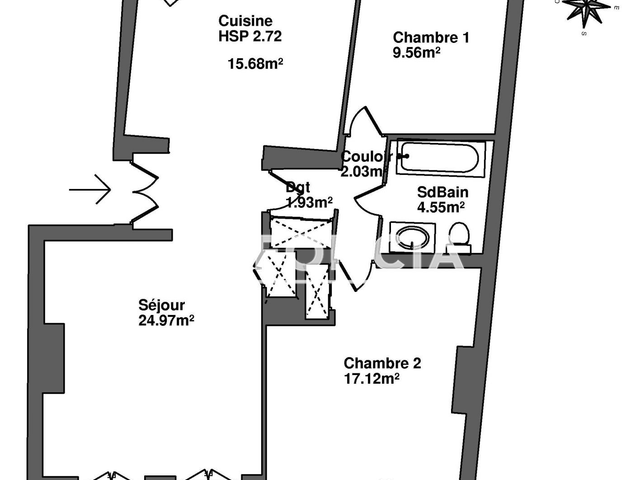 Appartement 3 pièces (75.84 m²) à louer - Tarbes (65000)