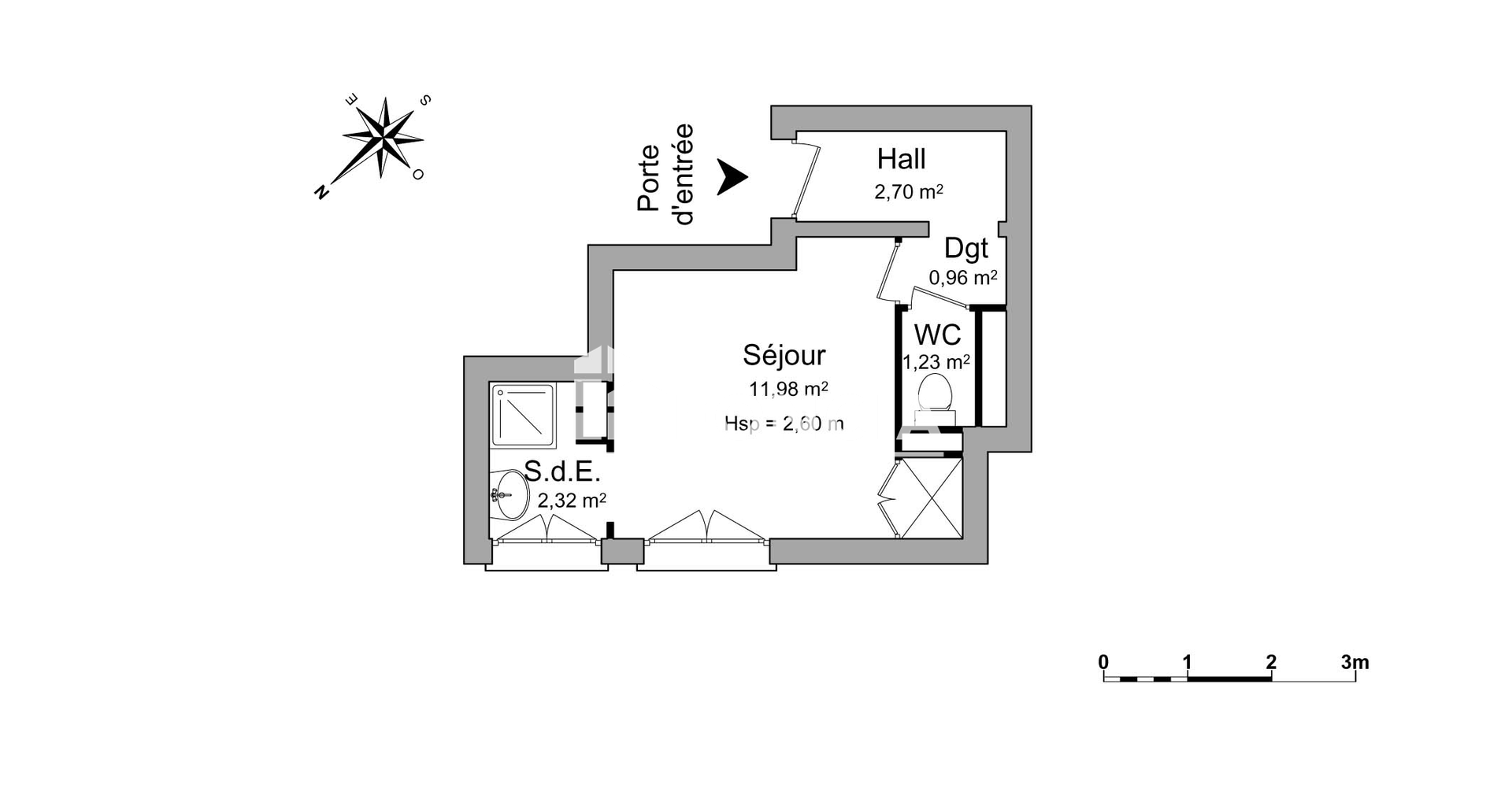 Studio (19.19 m²) à louer - La Celle-saint-cloud (78170)