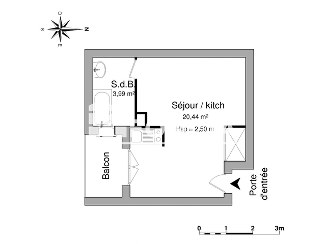 Studio (24.43 m²) à louer - Pau (64000)