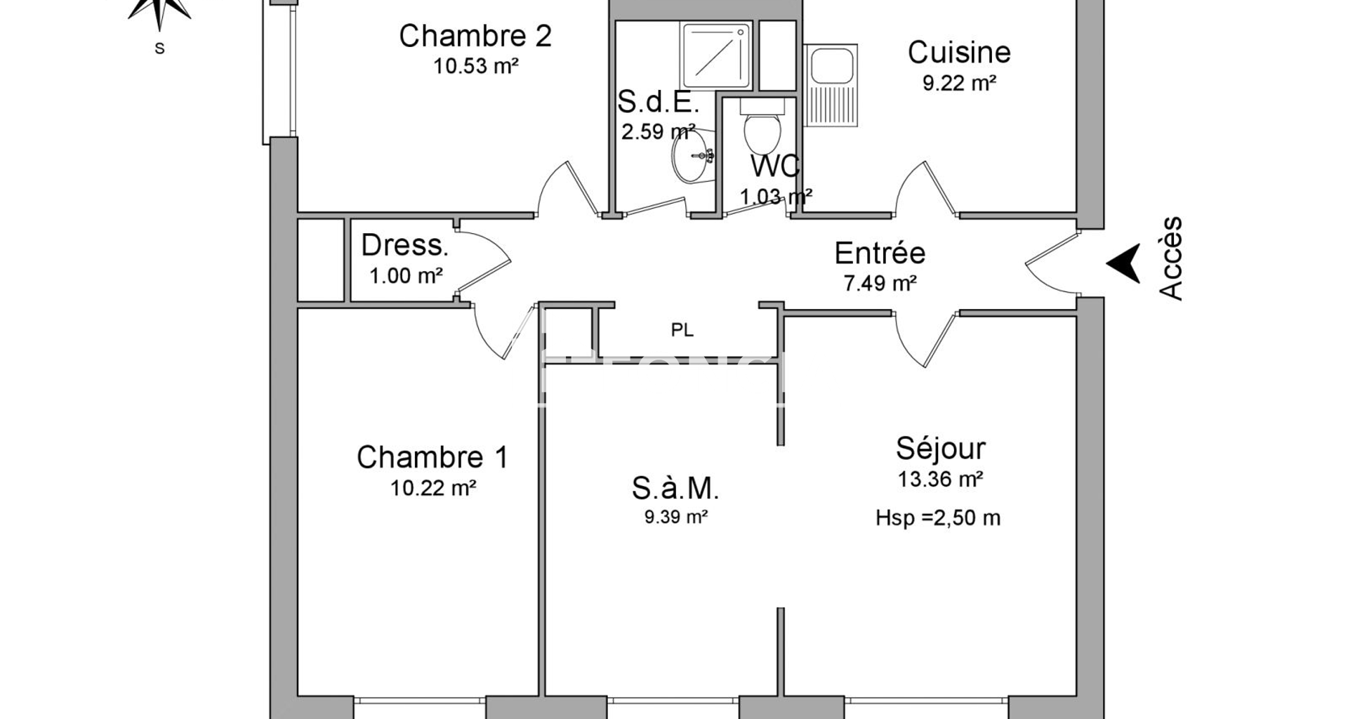 Appartement 4 pièces (64.83 m²) à louer - Nantes (44000)