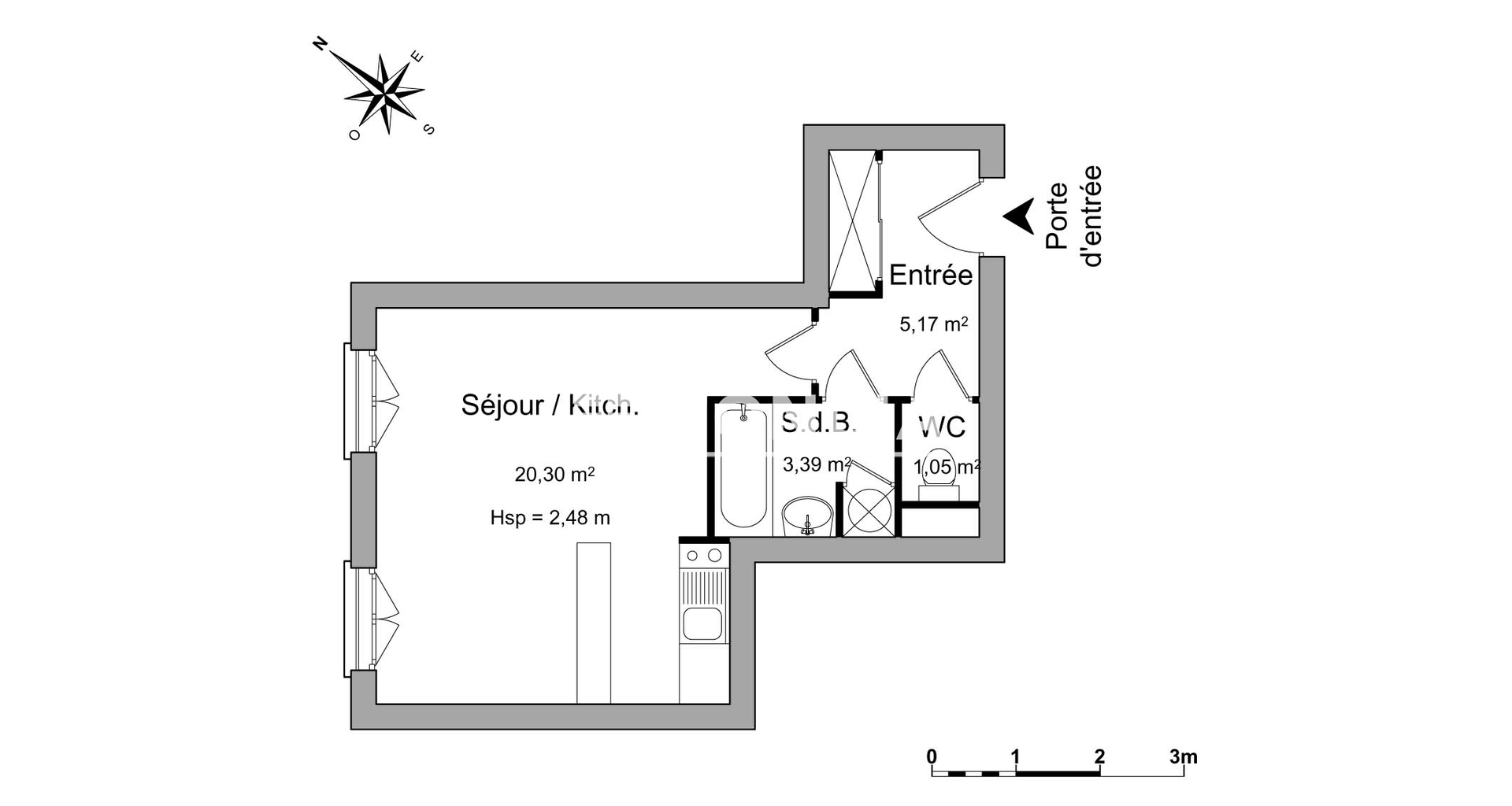 Studio (29.91 m²) à louer - Rueil-malmaison (92500)