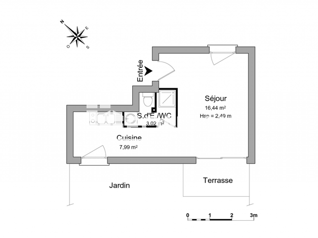 Studio (27.45 m²) à louer - Nantes (44000)