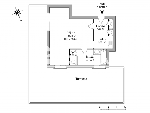 Studio (38.75 m²) à louer - Brest (29200)