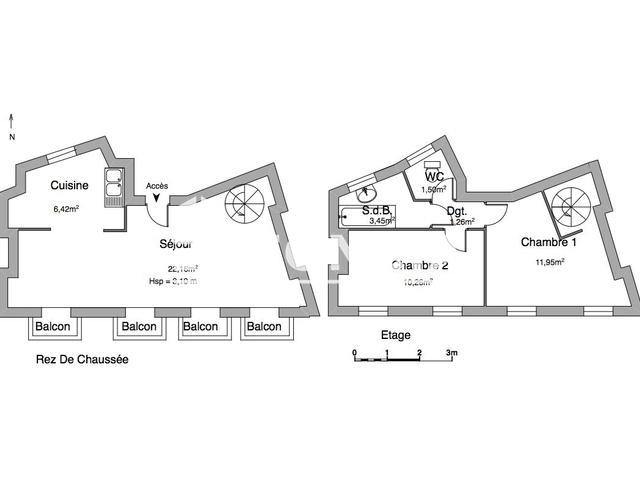 Appartement 2 pièces (57 m²) à louer - Albi (81000)