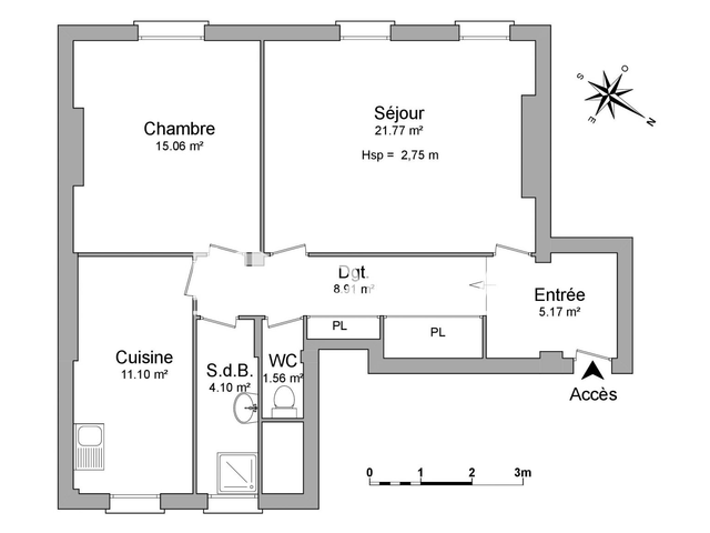 Appartement 2 pièces (67.67 m²) à louer - Brest (29200)