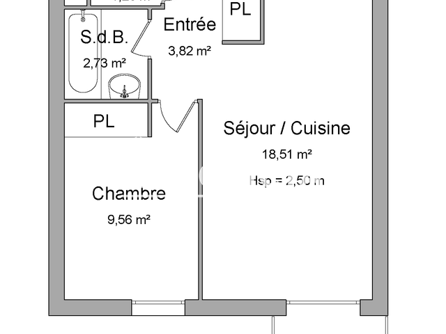 Appartement 2 pièces (35.88 m²) à louer - Tarbes (65000)
