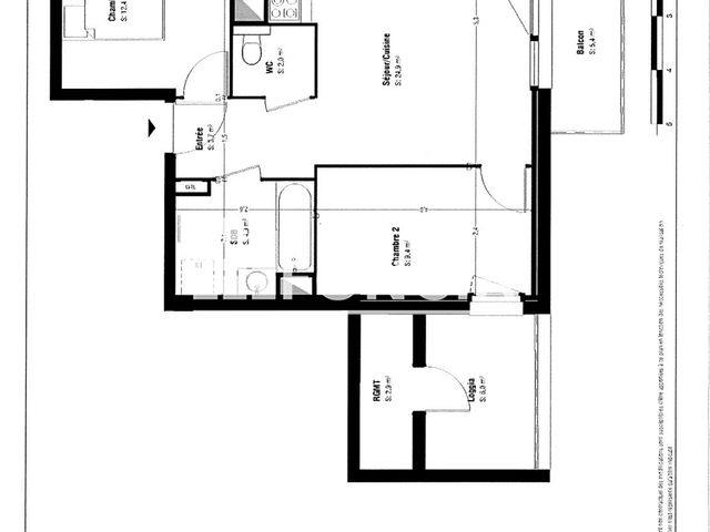 Appartement 3 pièces (71.6 m²) à louer - Lens (62300)