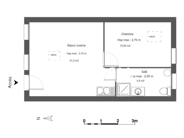 Appartement 2 pièces (36.92 m²) à louer - Montauban (82000)