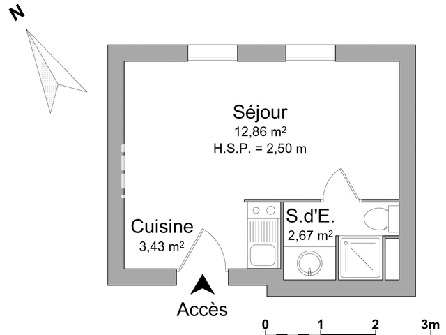 Studio (18.96 m²) à louer - Nantes (44000)