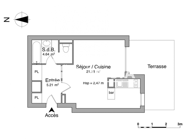 Studio (31.83 m²) à louer - Rodez (12000)