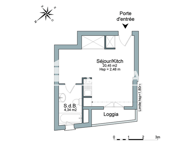 Studio (24.79 m²) à louer - Pau (64000)