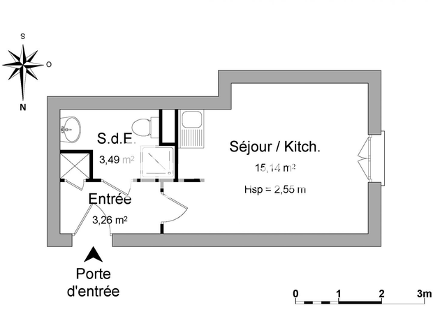 Studio (21.89 m²) à louer - Brest (29200)