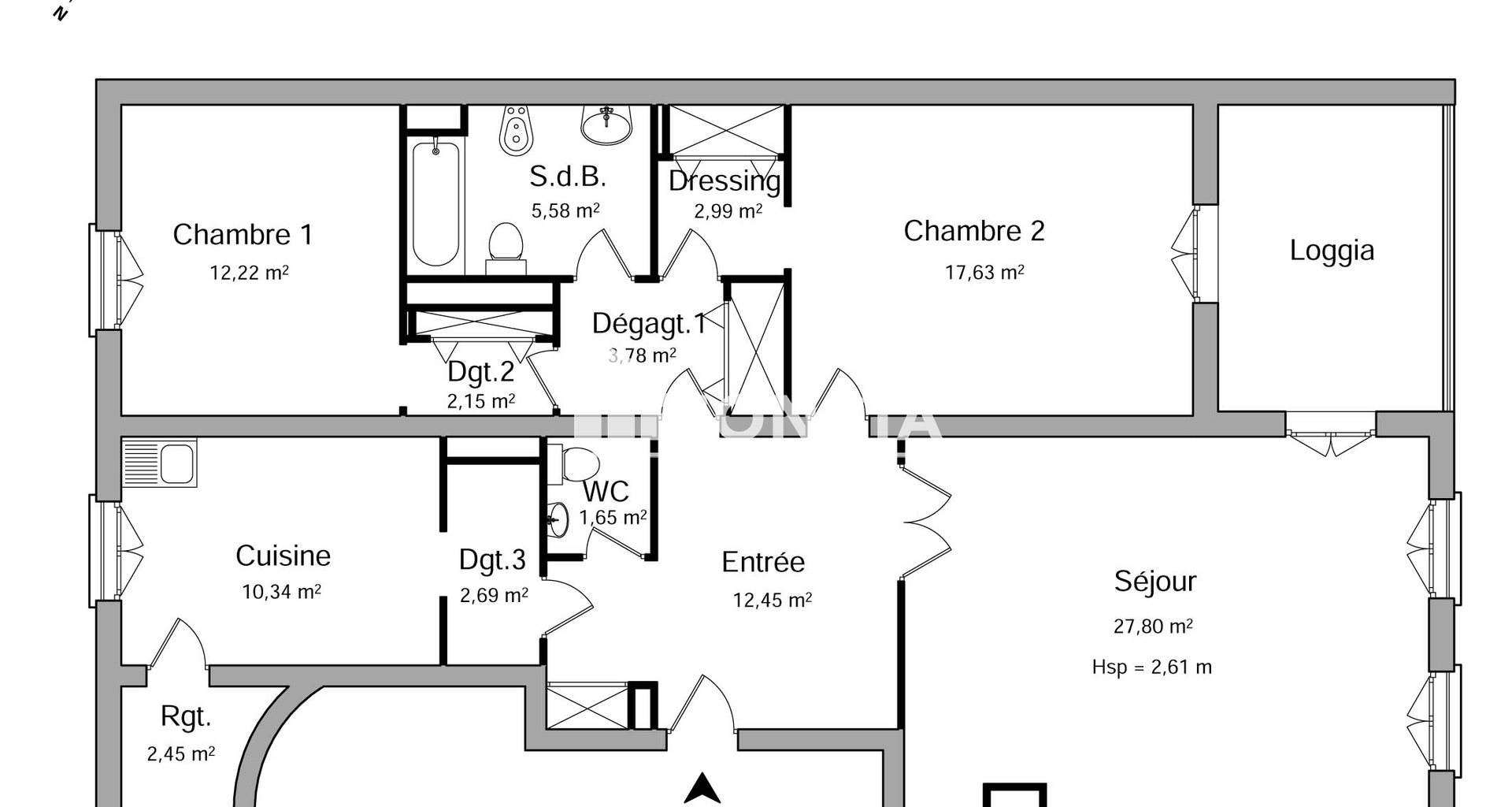 Appartement 3 pièces (102 m²) à louer - Louveciennes (78430)