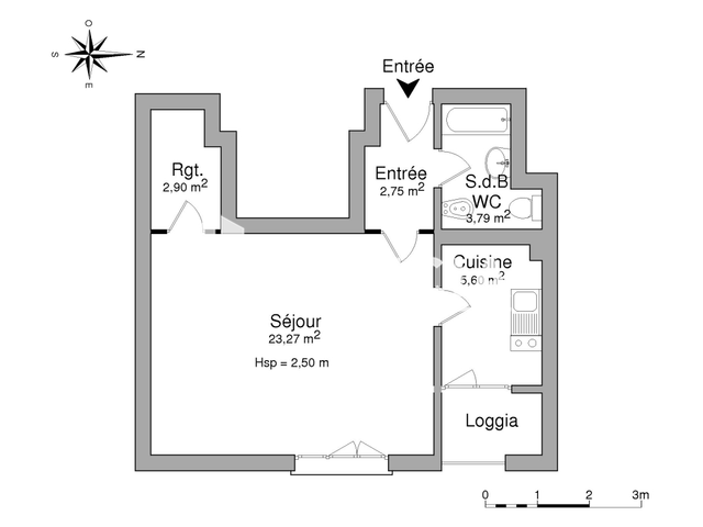 Studio (38.31 m²) à louer - Pau (64000)