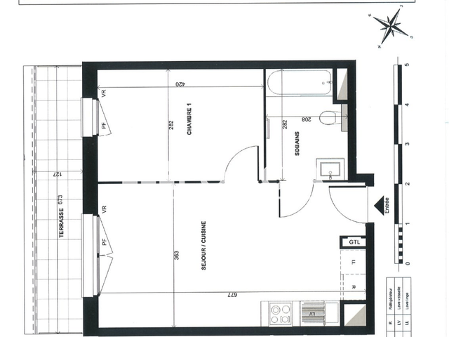 Appartement 2 pièces (41.2 m²) à louer - Lens (62300)