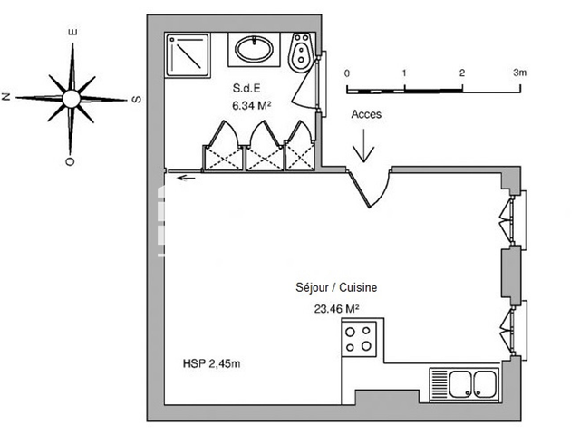 Studio (27.75 m²) à louer - Agen (47000)