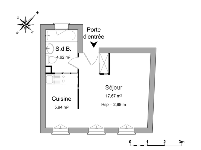 Studio (28.23 m²) à louer - Albi (81000)