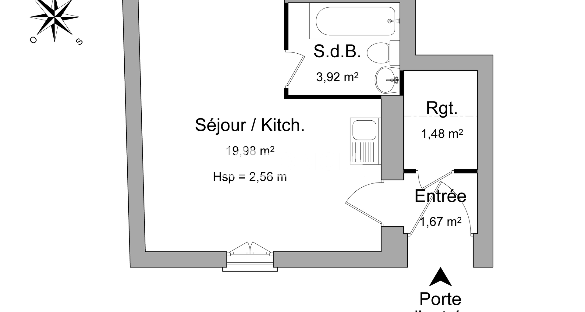 Studio (27.05 m²) à louer - Marssac-sur-tarn (81150)