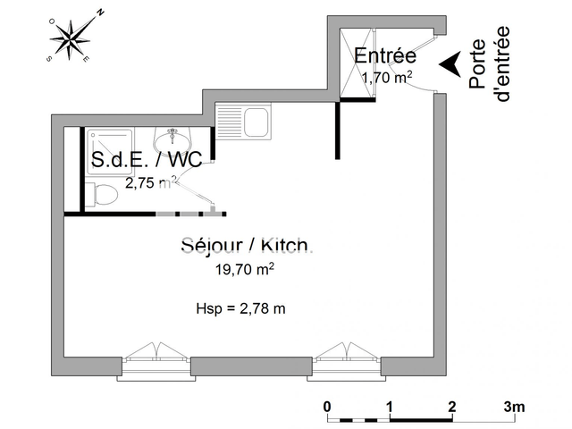 Studio (24.15 m²) à louer - Sartrouville (78500)
