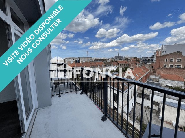 Appartement 4 pièces (77.41 m²) à louer - Roubaix (59100)