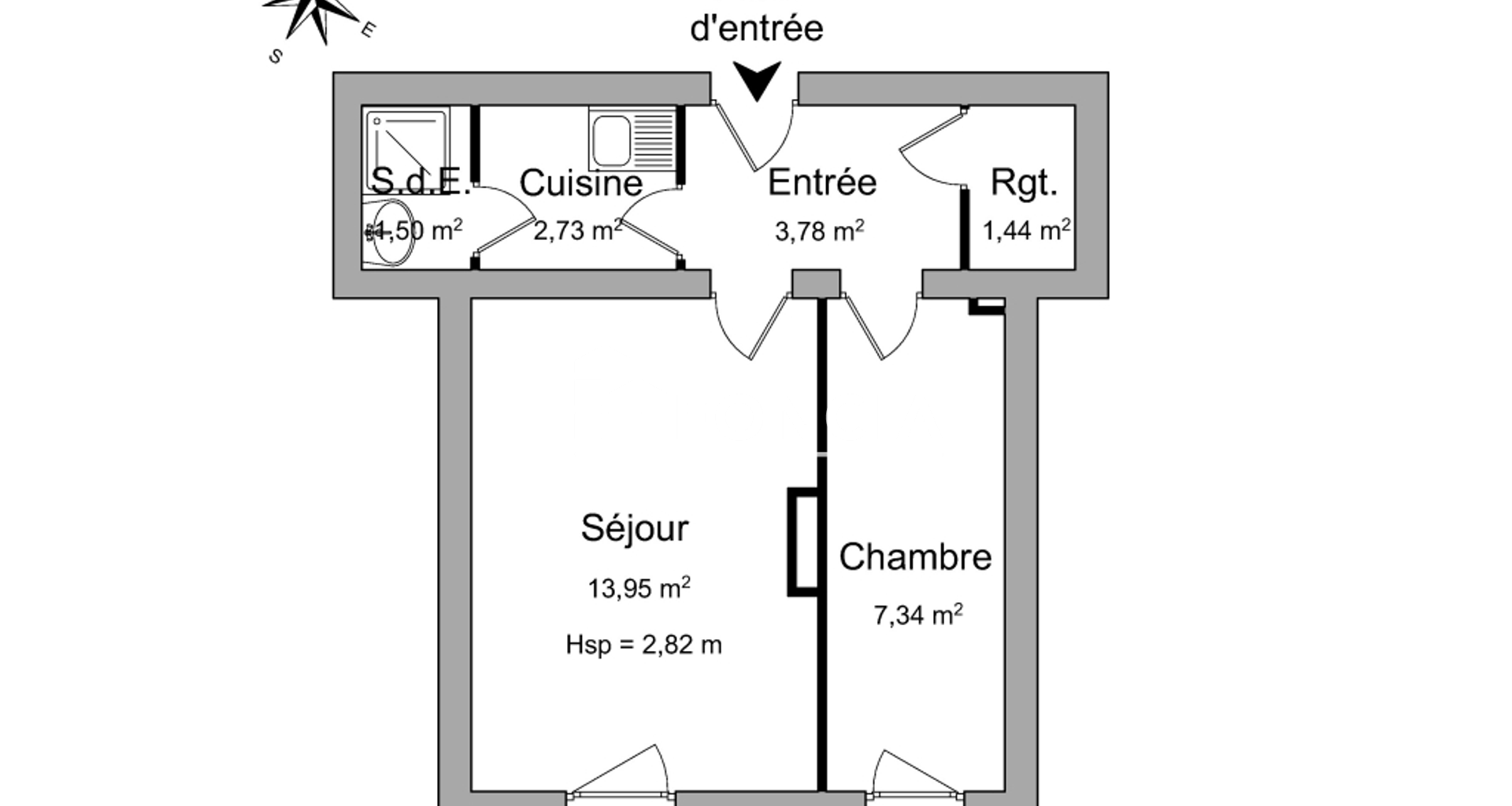 Appartement 2 pièces (30.74 m²) à louer - Courbevoie (92400)
