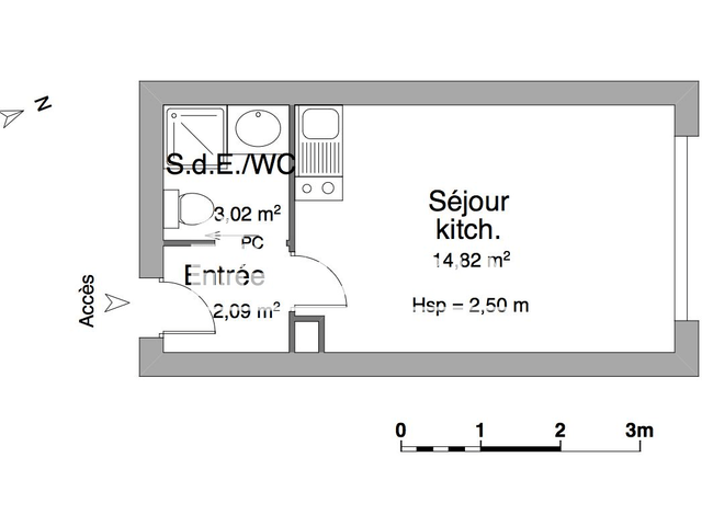 Studio (19.93 m²) à louer - La Celle Saint Cloud (78170)