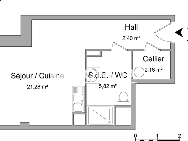 Studio (31.66 m²) à louer - Marquette-lez-lille (59520)