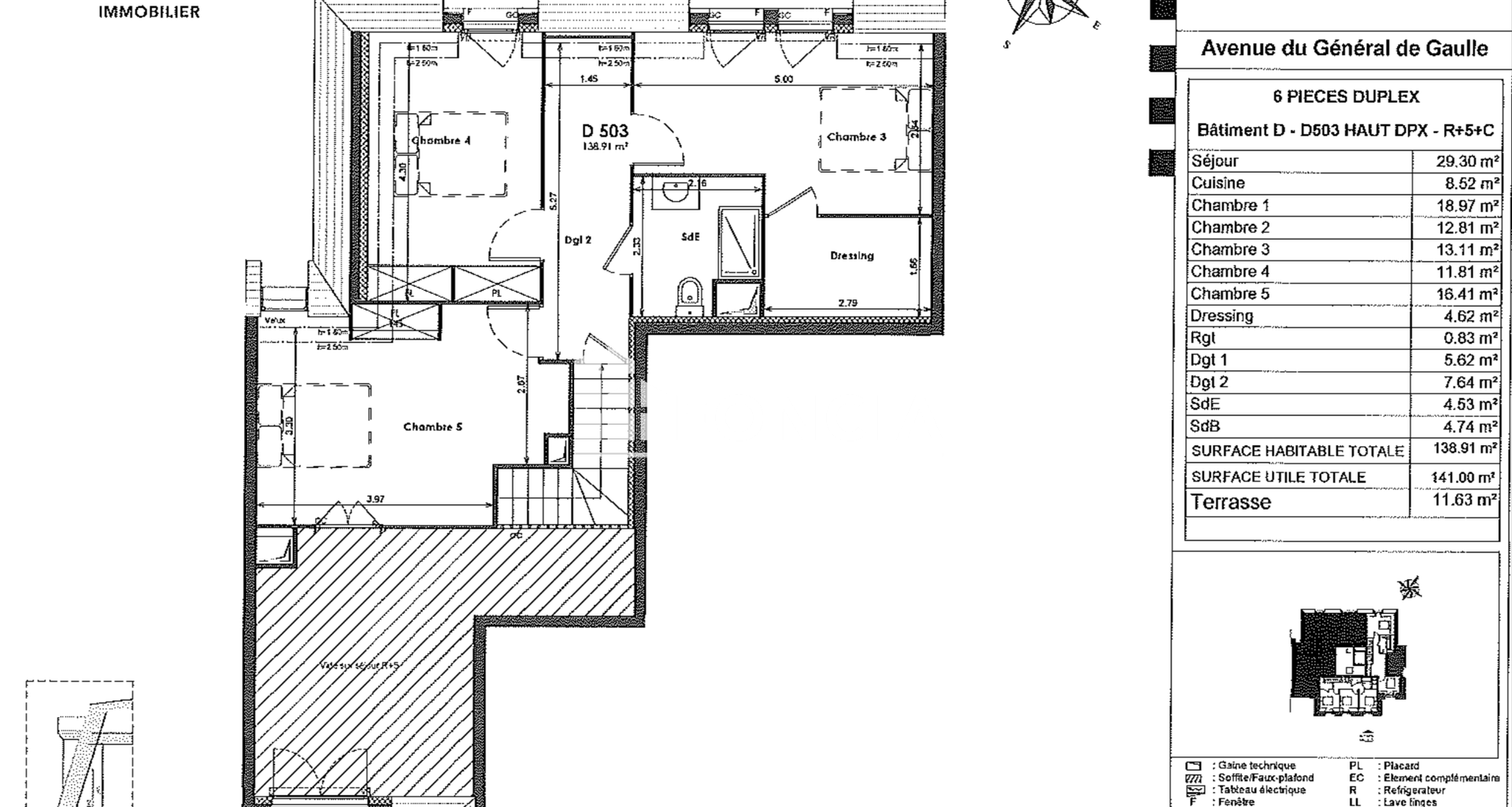Maison 6 pièces (138.91 m²) à louer - Clamart (92140)