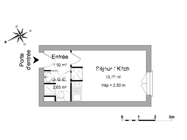 Studio (18.44 m²) à louer - La Roche Sur Yon (85000)