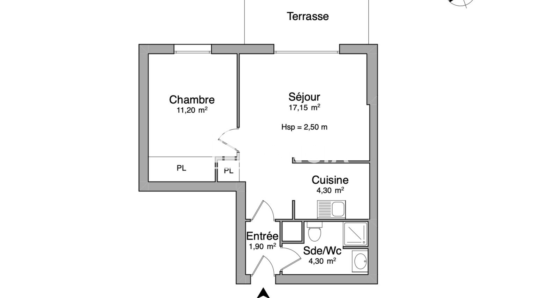 Appartement 2 pièces (38.85 m²) à louer - Limeil-brévannes (94450)