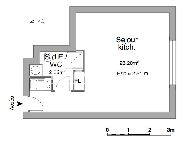 Studio (25.55 m²) à louer - Le Havre (76600)