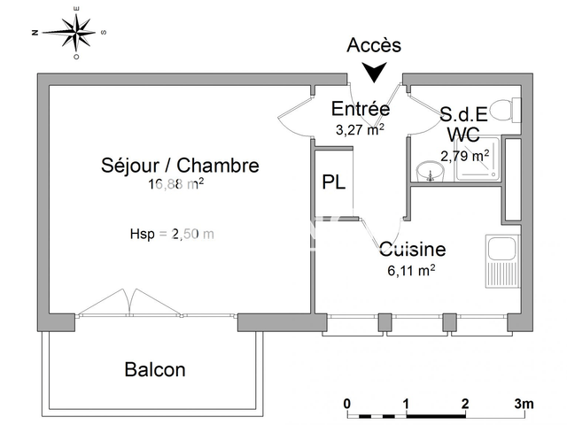Studio (29.05 m²) à louer - Saint Pryve Saint Mesmin (45750)