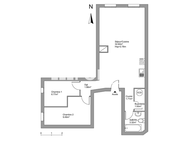 Appartement 2 pièces (57.68 m²) à louer - Gareoult (83136)