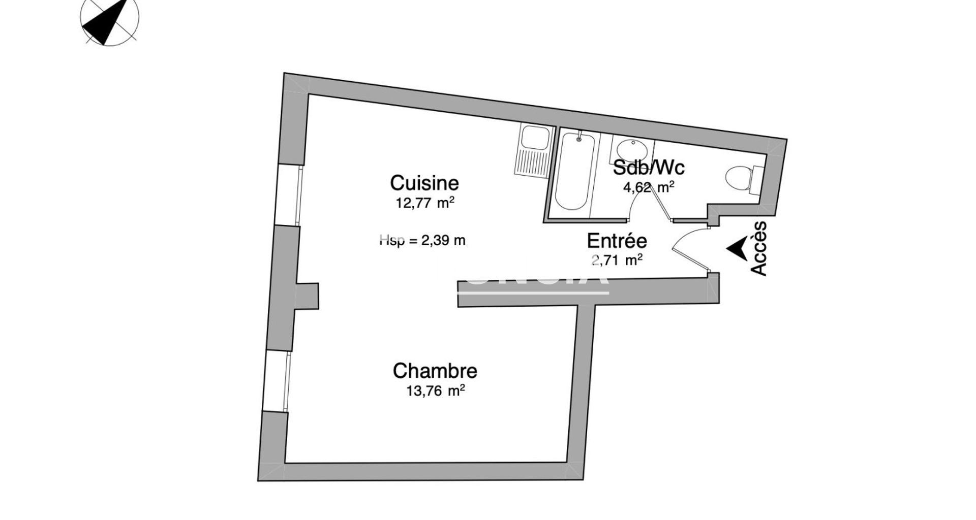 Studio (33.86 m²) à louer - Herblay-sur-seine (95220)