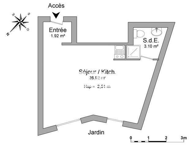 Studio (31.94 m²) à louer - Evreux (27000)