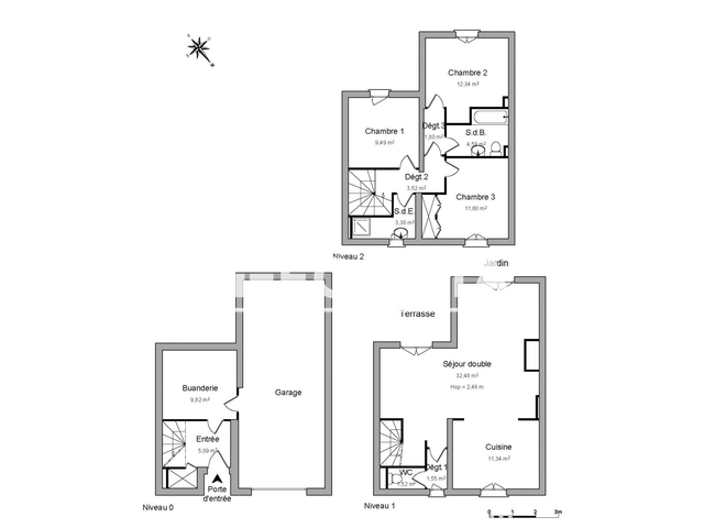 Maison 5 pièces (108.52 m²) à louer - Montpellier (34090)