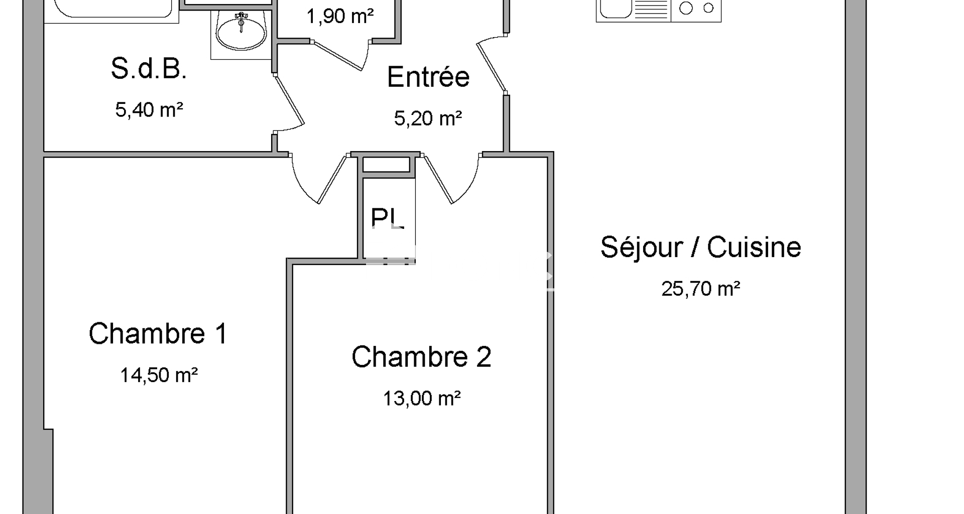 Appartement 3 pièces (65.7 m²) à louer - Persan (95340)