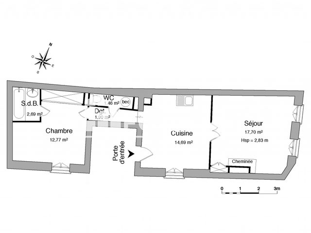 Appartement 2 pièces (51.21 m²) à louer - Uzes (30700)