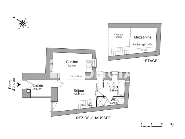 Studio (30 m²) à louer - Nimes (30000)