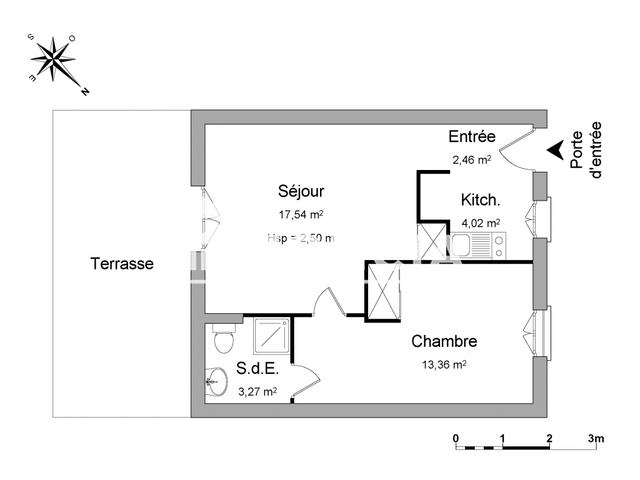 Maison 2 pièces (40.65 m²) à louer - Plestan (22640)