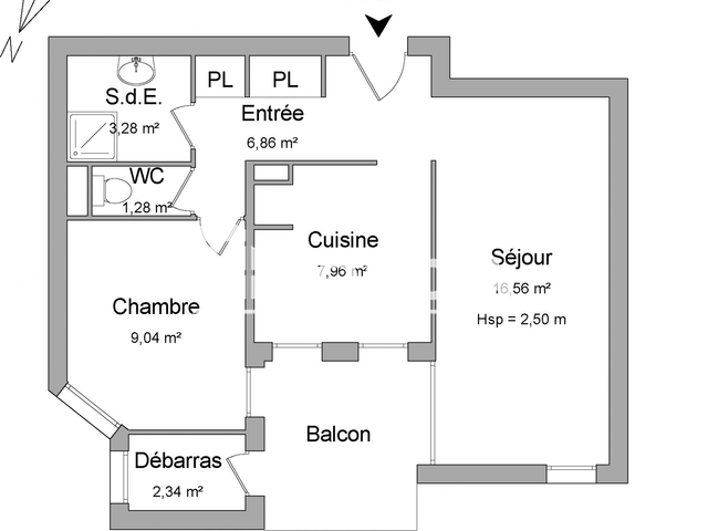 Appartement meublé 2 pièces (47.32 m²) à louer - Nimes (30000)